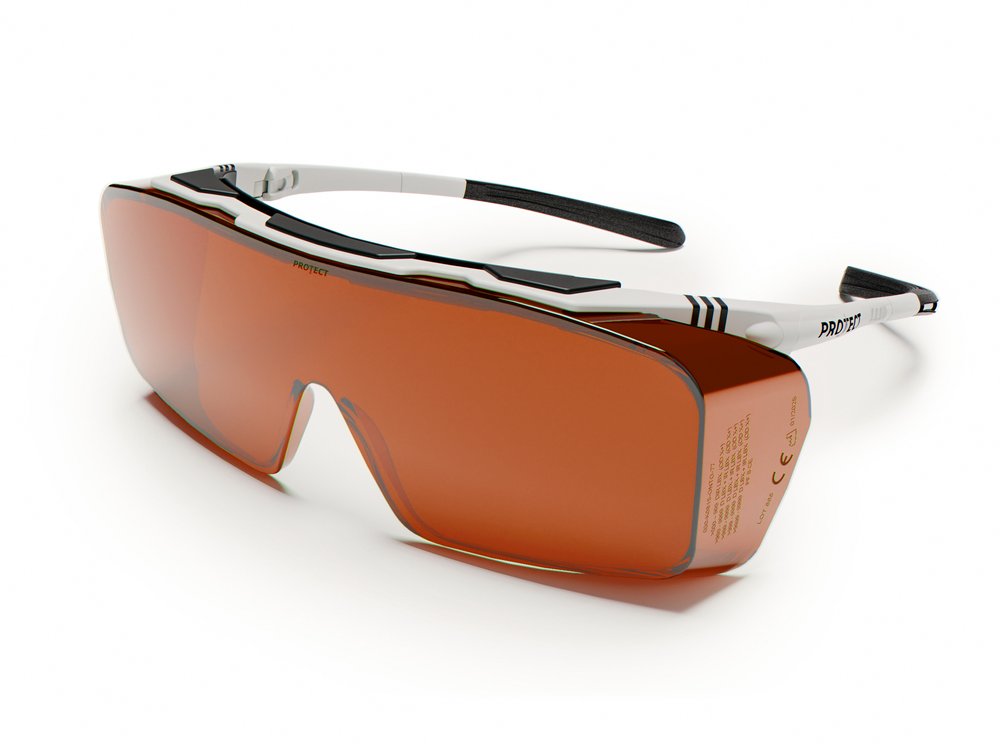 Lunette de protection laser praticien ONTOR K0278 Orange foncé pour détatouage