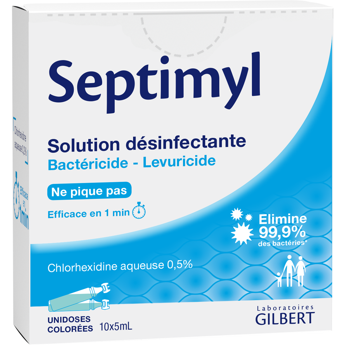 Septimyl Solution Désinfectante 10 unidoses Gilbert