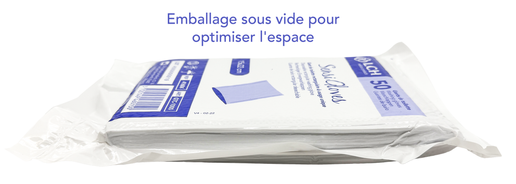 Gants de toilette non tissé Sensigloves