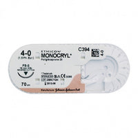 Fils de suture Monocryl Plus 4/0-1.5-70 3/8 16mm incolore