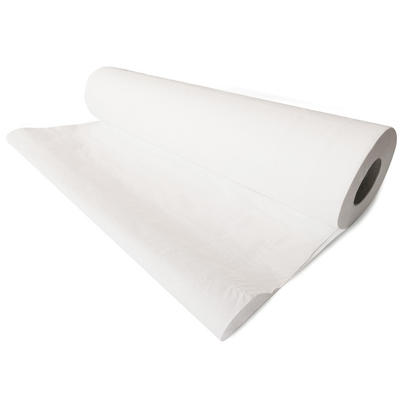 Drap d'examen ouaté lisse 50 x 34 cm - Carton de 12 rouleaux