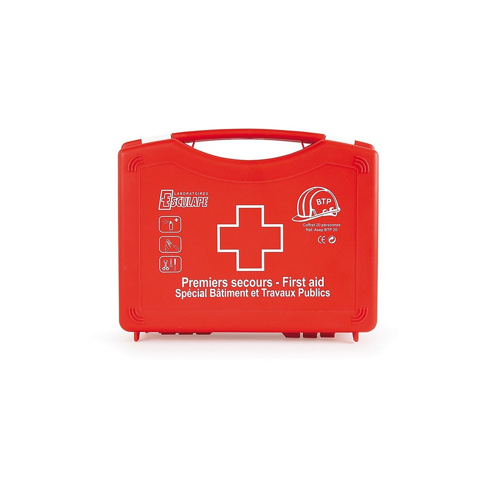 Trousse de secours rouge BTP 20 personnes