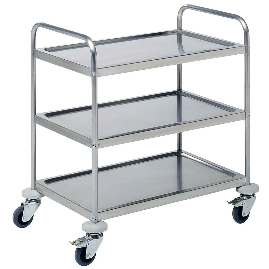 Guéridon en inox ECO 3 plateaux 710x410mm