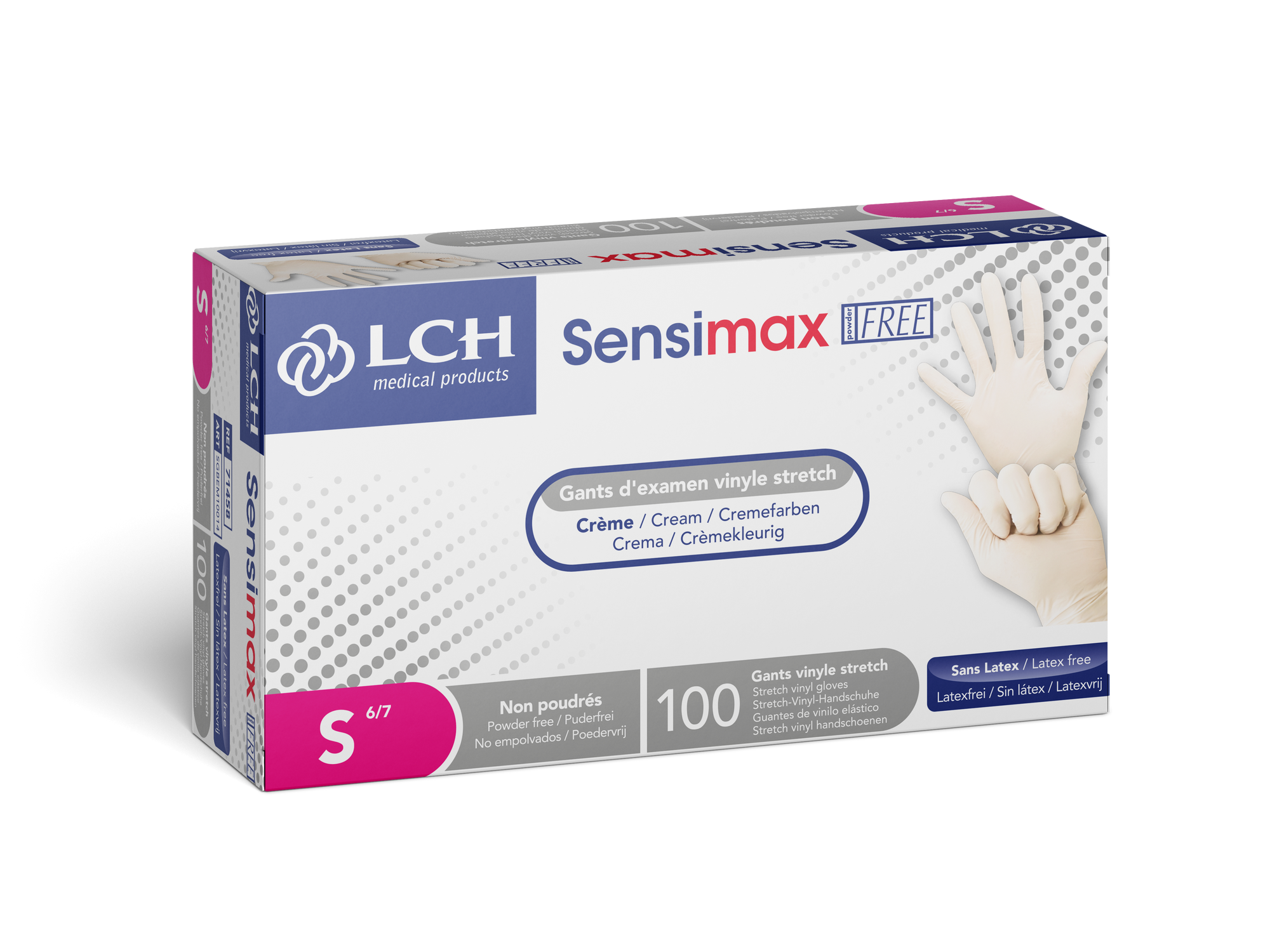 Gant d'examen vinyle stretch non poudré Sensimax