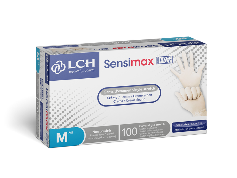 Gant d'examen vinyle stretch non poudré Sensimax