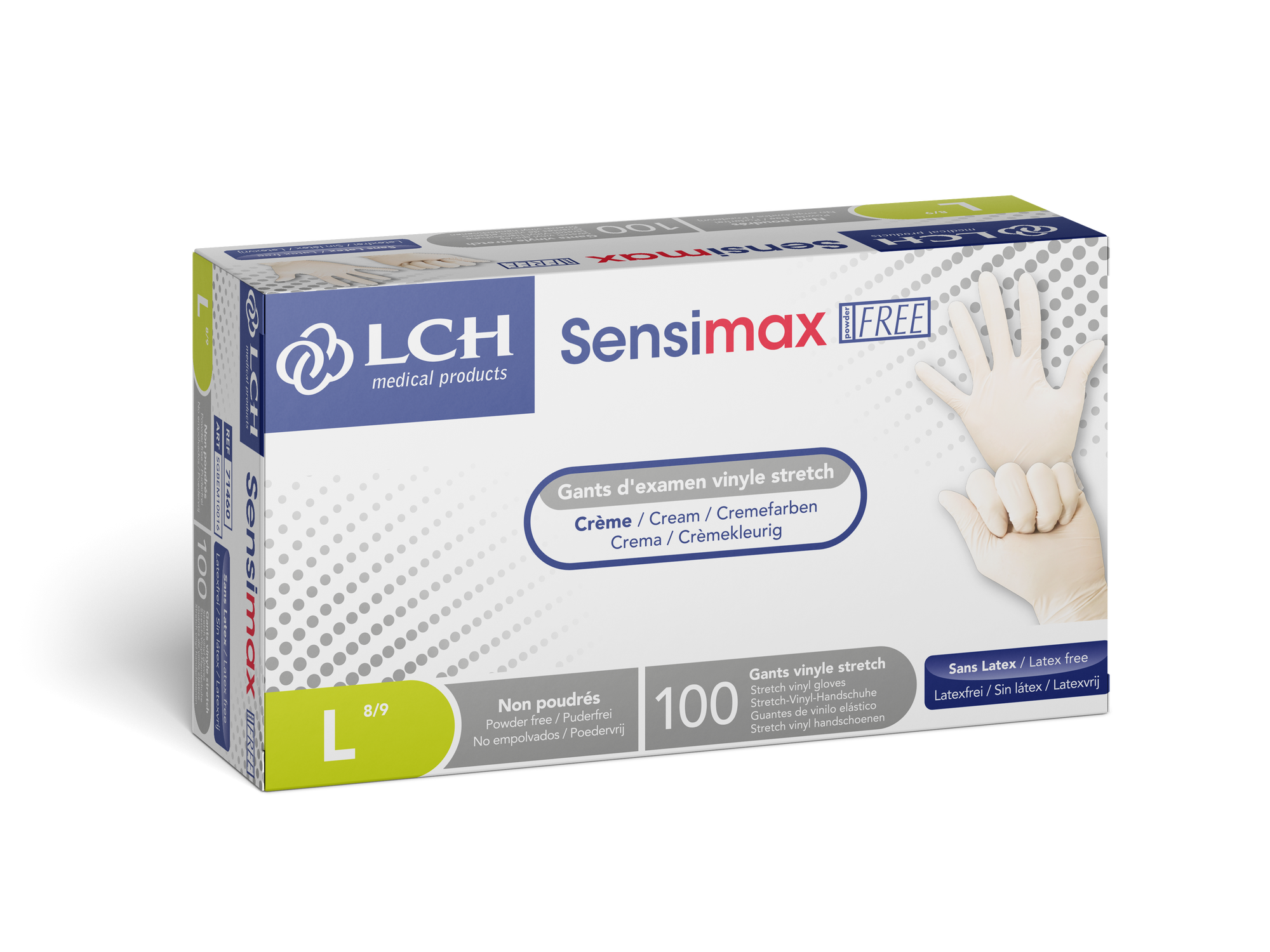 Gant d'examen vinyle stretch non poudré Sensimax