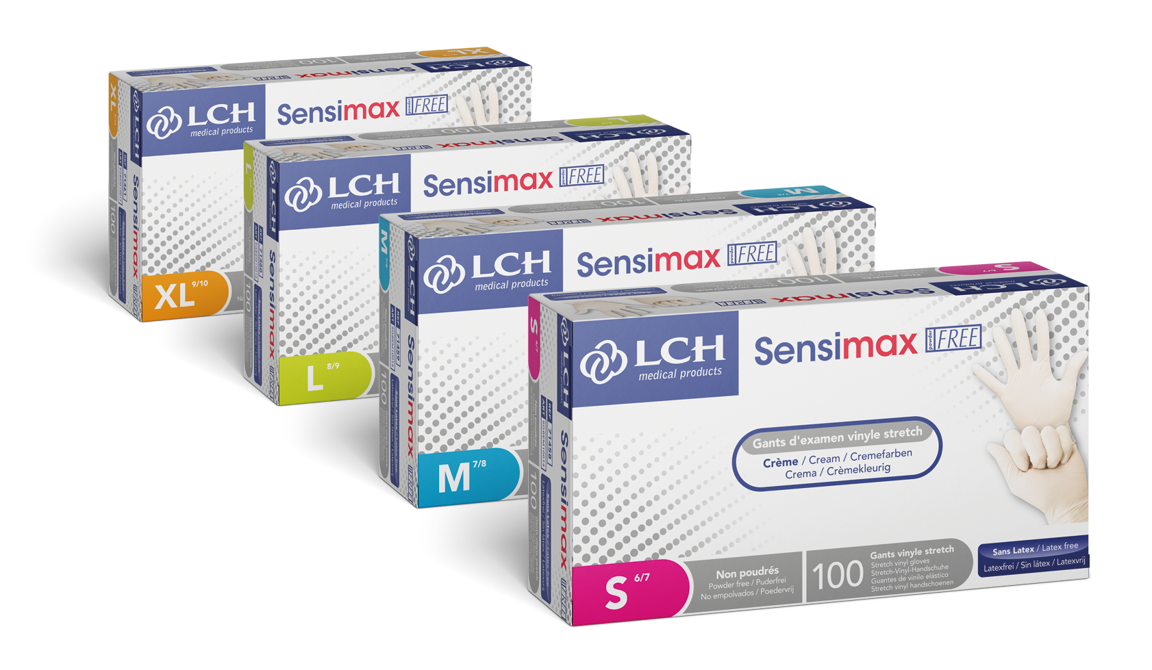 Gant d'examen vinyle stretch non poudré Sensimax