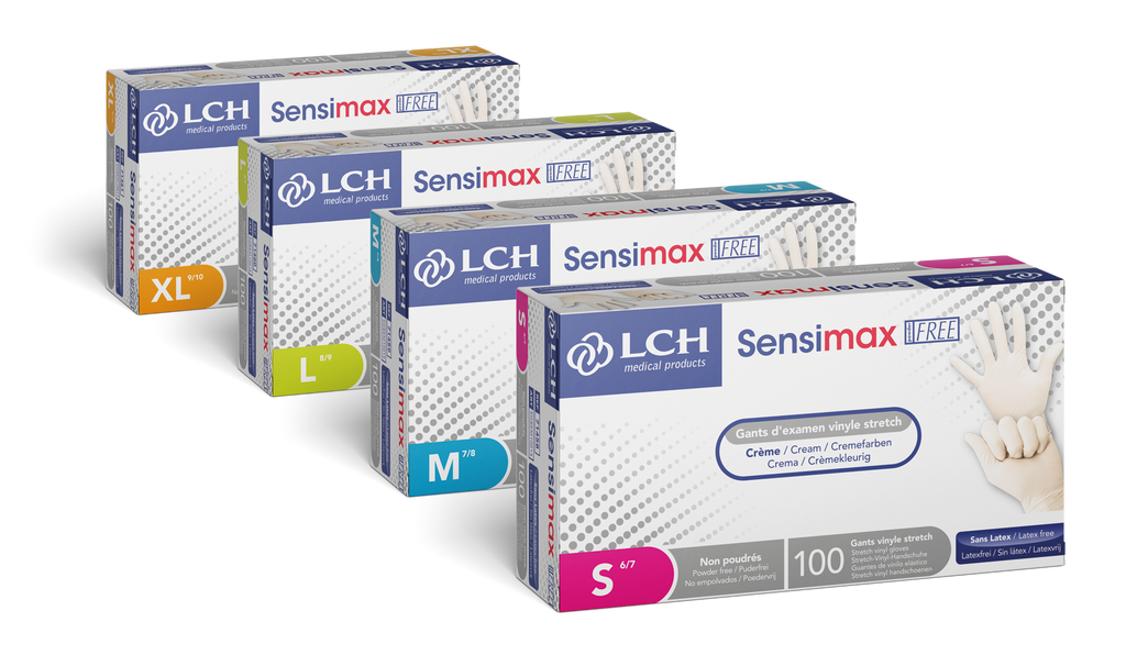 Gant d'examen vinyle stretch non poudré Sensimax
