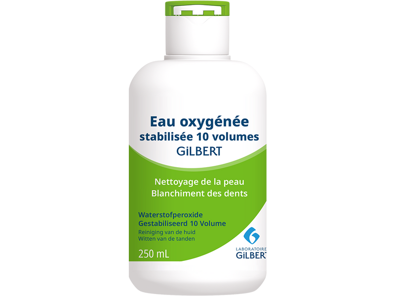 Flacon d'eau oxygénée- 250 ml stabilisée 10 volumes