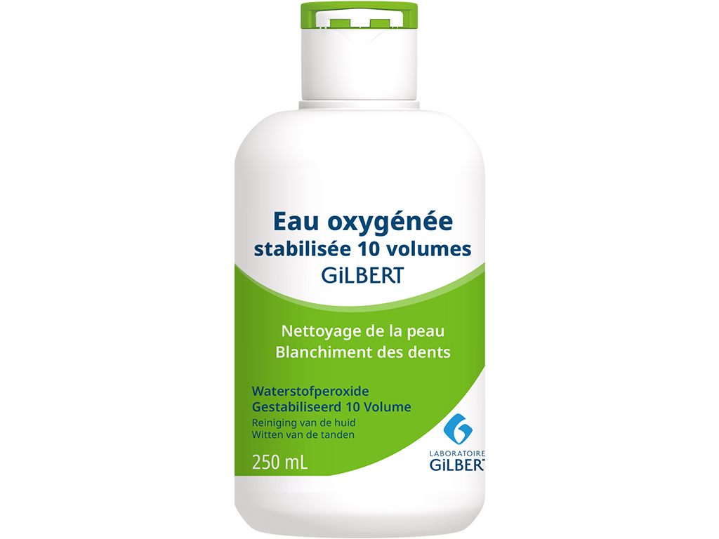 Flacon d'eau oxygénée- 250 ml stabilisée 10 volumes