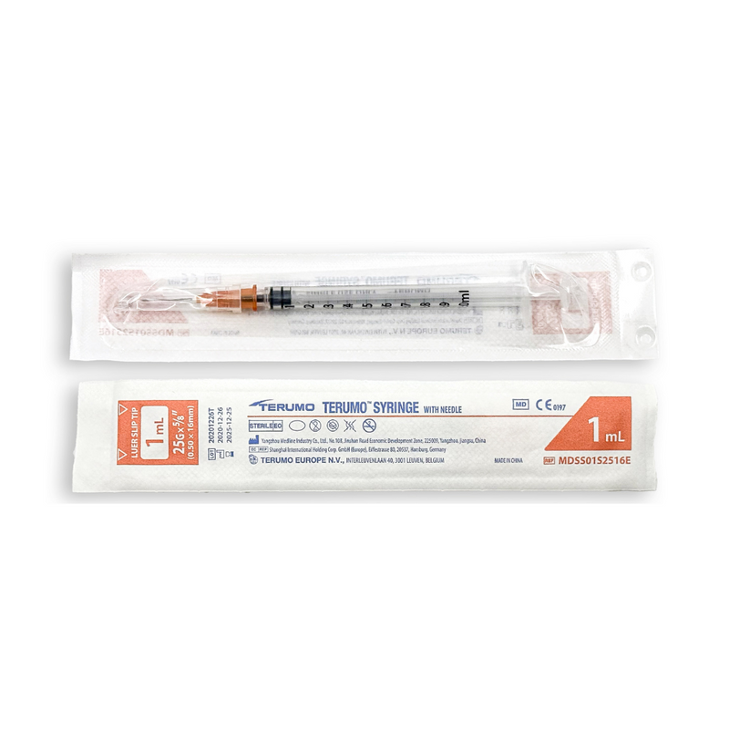 Seringue Terumo avec aiguille - Boite de 100