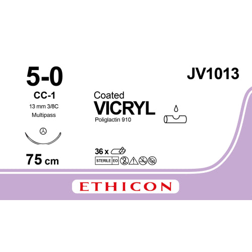 Fils de suture Vicryl Ethicon - Boîte de 36