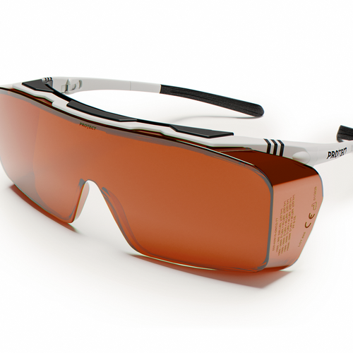 Lunette de protection laser praticien ONTOR K0278 Orange foncé pour détatouage