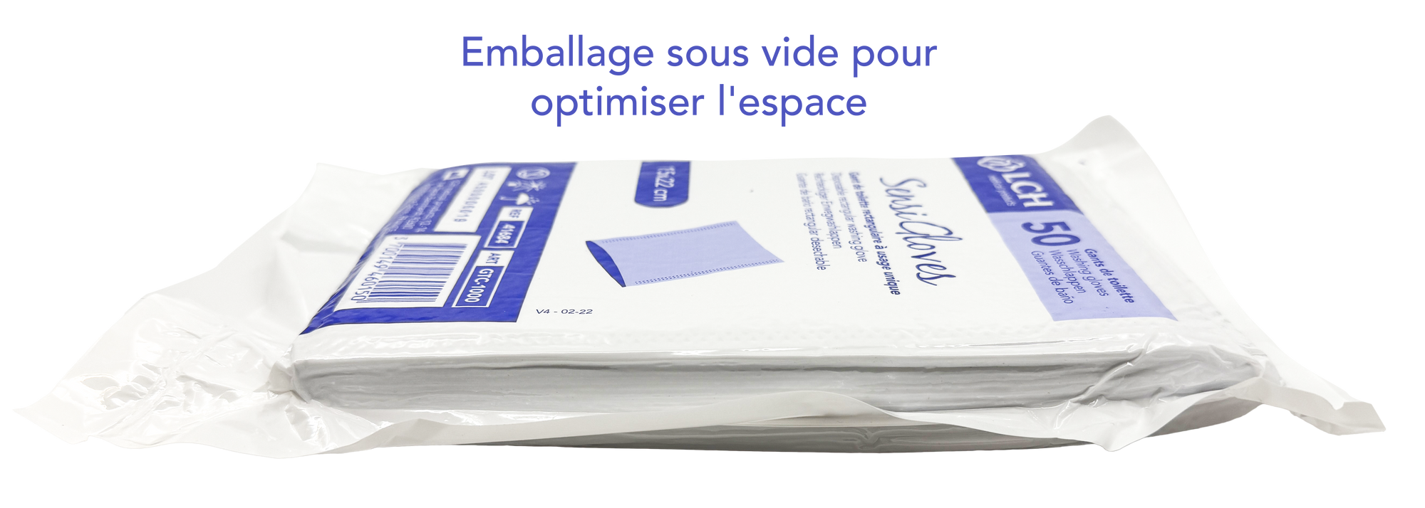 Gants de toilette non tissé Sensigloves