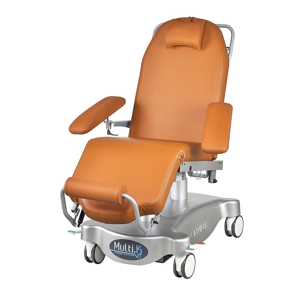 Fauteuil multi-soins à hauteur variable électrique MULTIKA - Orange