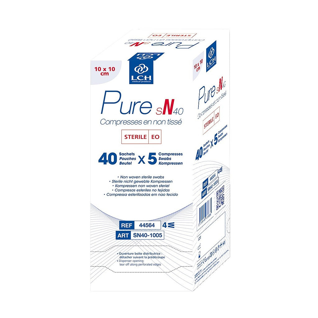 Compresses en non tissés stériles PURE sN40 - LCH