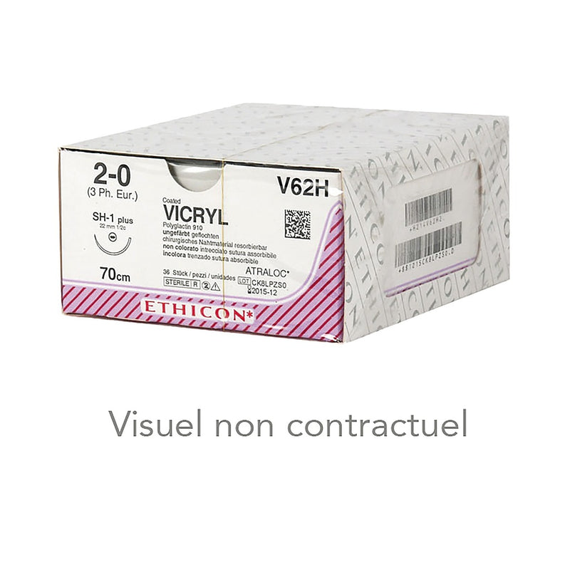 Fils de Suture Vicryl Plus Ethicon - Boîte de 36