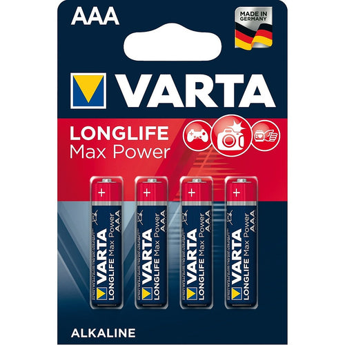 PILES VARTA LONGLIFE MAXPOWER AAA/LR3 X4