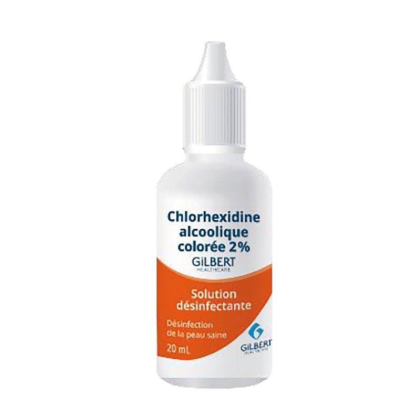 Chlorhexidine alcoolique colorée 2% Gilbert