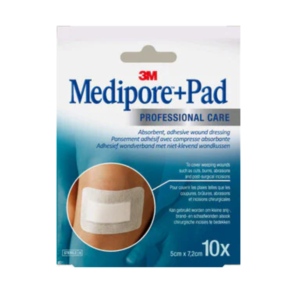 Pansement Adhésif Stérile 3M™ Medipore + Pad - Boîte de 10