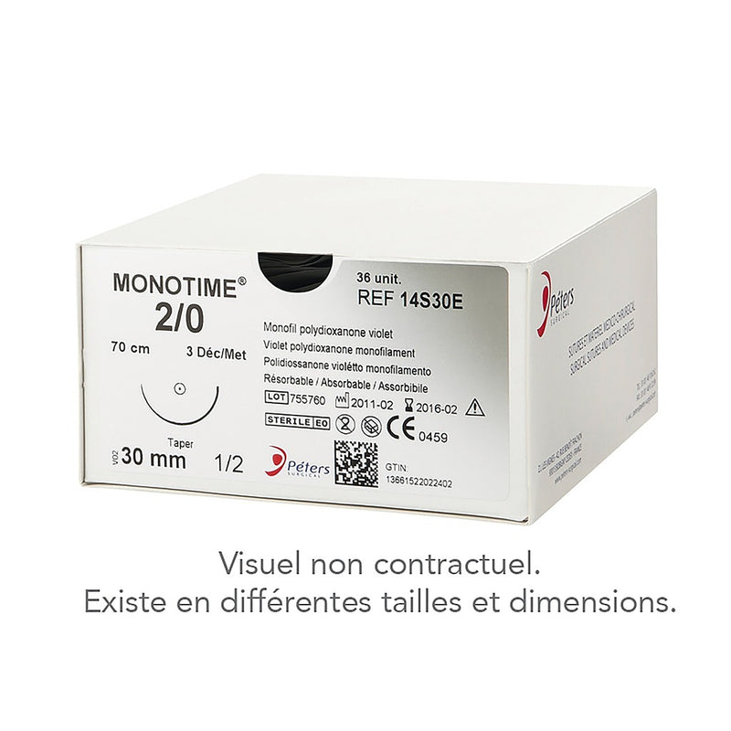 Fils de sutures Monotime - Incolore - Boite de 36