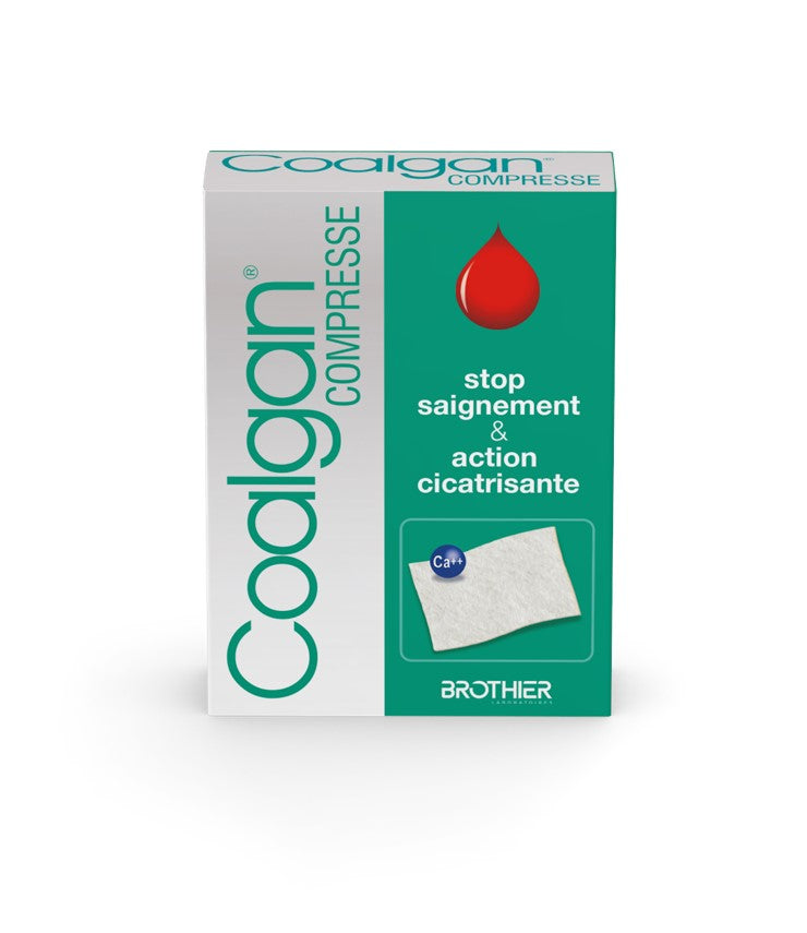Compresse hémostatique et cicatrisante Coalgan