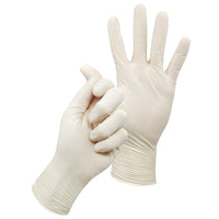 Gants Sensitex en latex poudrés non stériles – Beige - Boîte de 100