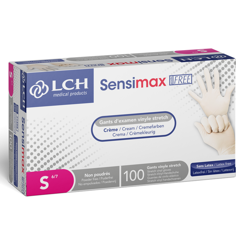 Gant d'examen vinyle stretch non poudré Sensimax