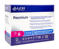 Gants stériles Precinium en latex non poudrés - Boîte de 50 paires