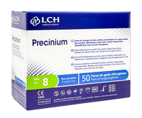 Gants stériles Precinium en latex non poudrés - Boîte de 50 paires