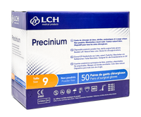 Gants stériles Precinium en latex non poudrés - Boîte de 50 paires