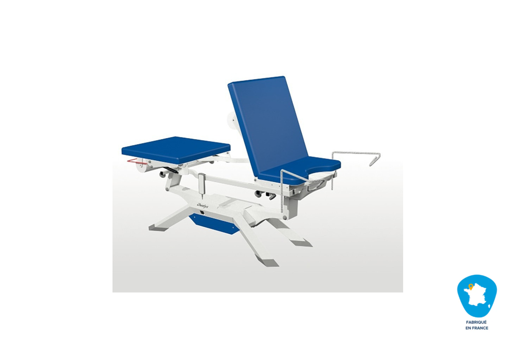 Divan électrique iDuolys sur patins et étaux avec étriers
