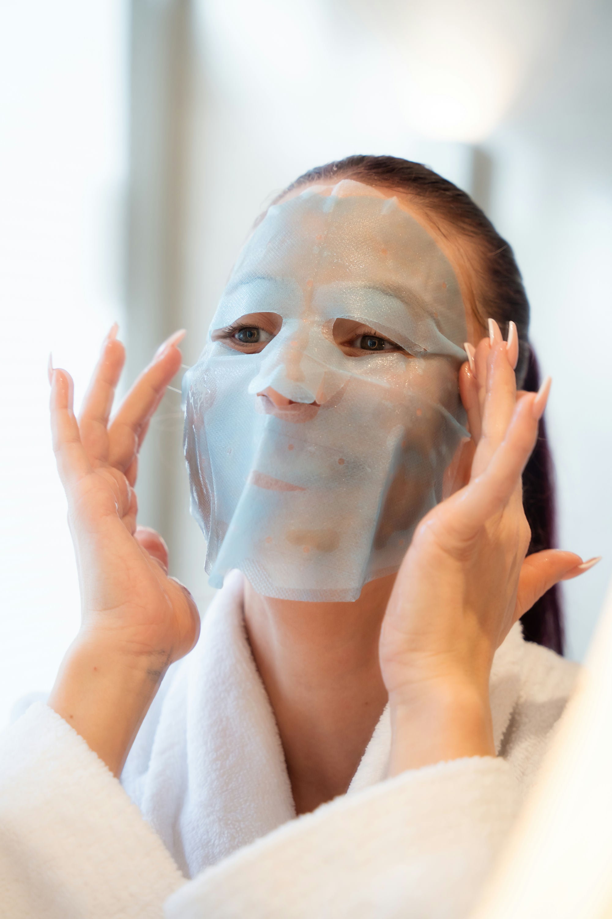 Masque bleu visage Dermaroller - Boîte de 5 masques